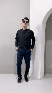GHUFFRIND - Celana Pria Bahan Semi Wol - Desain Modis Anti Kusut Ideal untuk Ngampus & Kerja