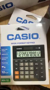 Casio Mh12 Wide Series Desktop Calculator Black Color