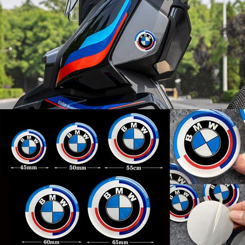 BMW 3D Resin Emblem Stickers - 25mm Diameter Series 6 Adhesives (Made In Italy)