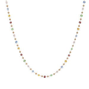 ZHENGZHAO | Dopamine Color Beaded Necklace Summer Accessory