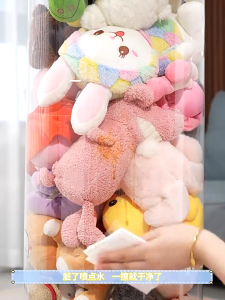 LifeStow 120/150cm Doll Storage Bucket Plush Toy Storage Box Toy Organizer Zipper Style Transparent PVC Tube