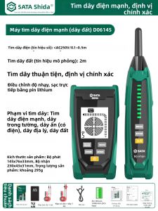 SATA | Thiết Bị Phát Hiện Dây Điện Cao Độ Chính Xác cho Dây Ẩn Trong Tường Sàn và Gạch