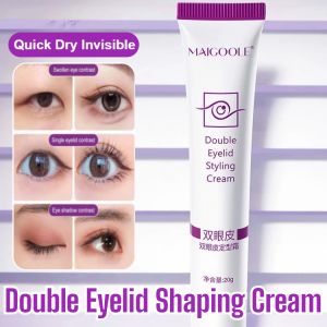 Double Eyelid Shaping Cream Double Eyelid Glue Invisible Waterproof Long-Lasting Lift for Big Eyes Natural Traceless Look Makeup Tool