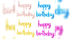 Happy Birthday Foil Cursive 16 inches Letter Balloon Set 905