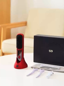 KOKIRA หวีไฟฟ้า 6000mAh ใช้งานต่อเนื่อง 60 นาที โหมดชาร์จคู่ ไอออนลบ ทรงผมยาวนาน หวียืดผมไร้สาย