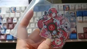 Nhà có 5 nàng dâu - Set 10/15 Sticker Nakano Nino anime Go-Tobun no Hanayome sticker hình dán chibi anime dán trang trí siêu đẹp chống nước chống xước