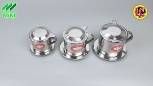 Phin pha cà phê inox Long Cam chống rỉ sang trọng