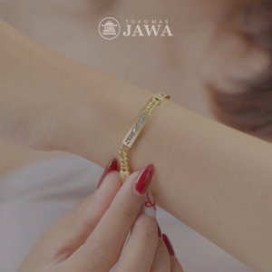Gelang Bracelet Emas Hollow Plat 4 Kadar 10 Karat Toko Mas Jawa