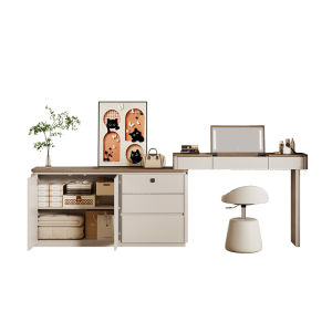YANGYING | Minimalist Italian Small Space Foldable Extendable Bedside Dressing Table Cabinet