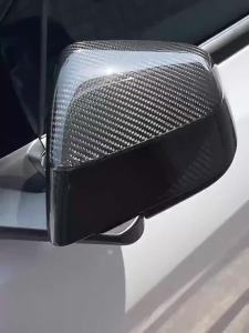 Real Carbon Fiber Rear View Mirrors Cover For New Tesla Model Y Launch 2025+ Juniper 2025 Side Door Rearview Mirror Cover Matte