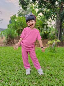 Setelan anak perempuan salsafiqa bahan cringkle usia 1 tahun sampai 6 tahun