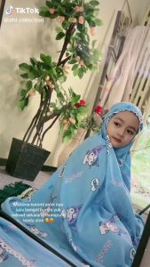 Mukena Anak Motif #KUROMI Bahan Rayon Bali Terbaru Umur 3 -12 Tahun - Mukenah Anak Karakter Full Printing Tidak Mudah Luntur
