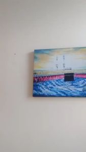 Lukisan Kabah Mekkah Hiasan Dinding Kanvas Art Kabah Mekkah 60x80 cm