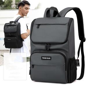 New Mens Casual Large Capacity Backpack Fashionable Commuter Laptop Bag Stylish Leisure Mens Bag Book Bag