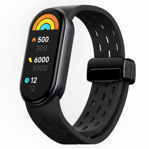 HOT For Xiaomi Band 8 9 Silicone Watch Strap Magnetic Breathable Smart Watchband Replacement Bracelet for Xiaomi MiBand 10 Strap