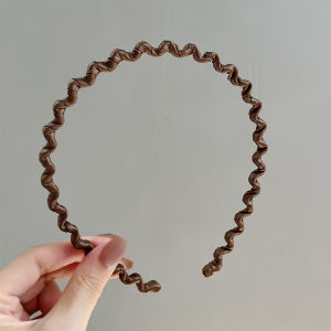 Durable Anti-Slip Wave Hairband Womens Fashionable Hair Clip Headwear Resin Material Long Lasting Fresh out Style K0562