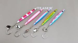 TEASER Bank cast 30g - 80g long-range throw iron plate lead fish lure artificial bait night glow UV boat fishing speed sink bait