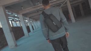 BANGE Rogue Sling Bag USB Large Capacity Premium Multi Compartment Hidden Men Crossbody Shoulder Travel Beg Silang