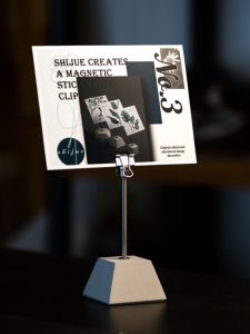 Vertical Metal Clip Desktop Note Card Holder Photo Frame Postcard Stand Business Card Holder Organizer Desk Accessory