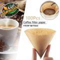 กระดาษกรองกาแฟดริป(100 แผ่น) ทรง V/U แบบหนา Drip Coffee Paper Filter V/U Shape MoCoo Home. 