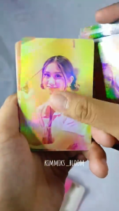 30-124pcs BINI Laser Lomo Cards Holographic Lomo Cards Photocards Stickers