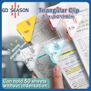 Cute Corner Paper Clamp Triangular Clip Small File Clip Notes Holder Supplies for Student Teacher