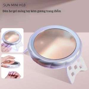 Máy hơ sơn gel móng tay có gương soi H18 công suất 18w