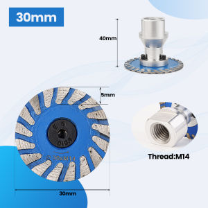 25-90mm Mini Diamond Saw BIade M14 Thread With RemovabIe FIange Turbo Cutting Disc for Granite Marble Stone Concrete cutting