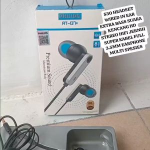 S30 OEM HEADSET WIRED IN EAR EXTRA BASS SUARA KENCANG HD STEREO HIFI JERNIH SUPER KABEL FULL EARPHON