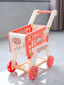 [SG Stock]51CM Shopping Cart Toy 33pcs Kids Baby Children Trolley Game Market Toys Pretend Toys Children Birthday Gift儿童过家家购物车玩具套装宝宝小手推车水果超市男女孩厨房1-4岁