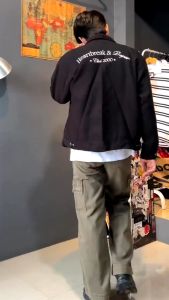 JINISO - Denim Loose Cargo Jeans Pria 401