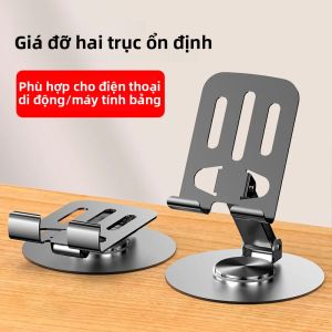 Giá Đỡ Điện Thoại Di Động Bằng Nhôm Đa Năng Xoay 360 Độ Giá Đỡ Để Bàn Thiết Kế Trục Gấp Khung Hỗ Trợ Chống Rơi Ổn Định Cho Tất Cả Các Mẫu