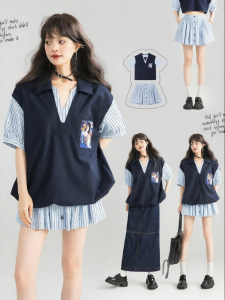 Keiko | Summer Anti-Aging Polo Neck Two-Piece Set