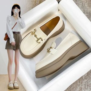 ทันสมัย นุ่ม ด้านล่าง ผู้หญิง รองเท้าไม่มีส้น ฤดูใบไม้ผลิ 2024 Retro สไตล์อังกฤษ หลากหลาย รองเท้าเดี่ยวสบายส้นกลมกลาง