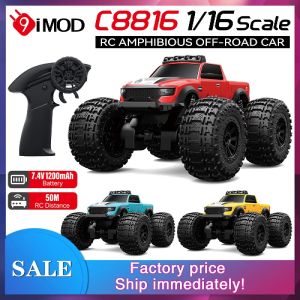 ST[Fast Delivery][Original Available] 9IMOD C8816 1:16 RC Amphibious Car 2.4G 50M Off-road For Water Grassland Dirt Mountain