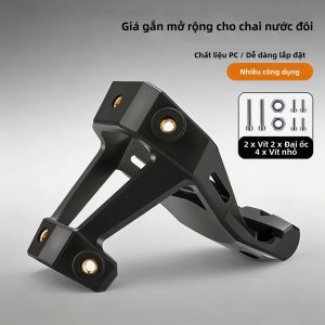 Giá Đỡ Bình Nước Xe Đạp Bằng Hợp Kim Nhôm Đa Năng Gắn Thêm Giá Đỡ Bình Nước Đôi Cho Xe Đạp Địa Hình Và Xe Đạp Đường Trường