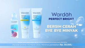 Wardah Perfect Bright Creamy Foam Wajah Cerah & Glowing SPF 30 PA++ - Netto 50 ml/100 ml