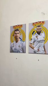 HIASAN DINDING RONALDO BENZEMA BALE - DEKORASI RUMAH KAMAR