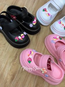 Dép bánh mì nữ đế cao 5cm Sục Cross Sandal dễ thương bản cao cấp Maipy S073