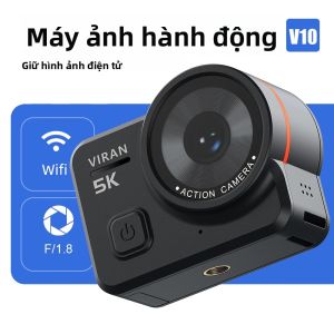 Camera Hành Động CERASTES V10 5K Camera Hành Trình Chống Nước 4K Với Tính Năng Ổn Định Hình Ảnh Điện Tử Màn Hình LCD Cảm Ứng 2  Phát Hiện Chuyển Động Cho Các Môn Thể Thao Ngoài Trời