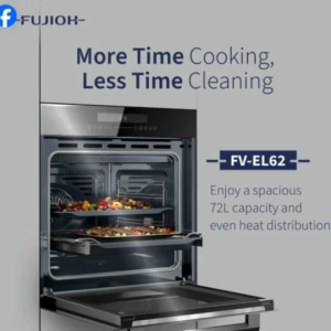FUJIOH FV-EL62 72L BUILT-IN OVEN WITH PYROLYTIC SELF-CLEAN + 2 YEARS WARRANTY *INSTALLATION AVAILABLE