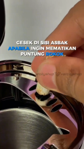 Premium Portable Asbak LED Mobil Multifungsi Storage Stainless Steel