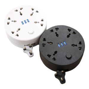 Creative Round Extension Socket EU US UK Standards USB Smart Organization
