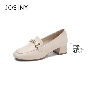 Josiny | Loafer Shoes Women Easy-on White Elegant
