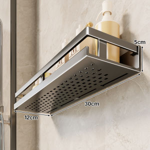 No-Drilling Wall Mount Shelf Bathroom Storage Rack