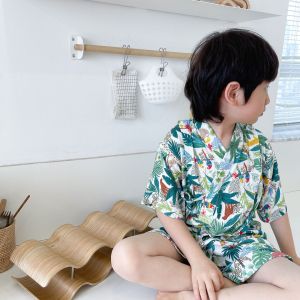 ชุดเด็กญี่ปุ่น ชุดยูกาตะ อันปังแมน ชุดนอน กิโมโน เด็กญี่ปุ่น พร้อมส่ง จากไทย UK1