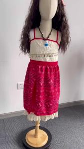 Váy Công Chúa Moana Cho Bé Gái Trang Phục Trẻ Em Dài Đến Giữa Bắp Chân Chữ A Tiệc Lễ Hội Trang Phục Phiêu Lưu Đại Dương Với Chi Tiết Tua Rua Trang Phục Lạ Mắt Halloween 4-6 Tuổi