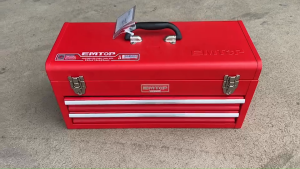 EMTOP กล่อง กล่องเก็บเครื่องมือช่าง ลังเครื่องมือช่าง พร้อมลิ้นชัก 2 ชั้น รุ่น ETBX0202 ขนาด 520x218x243 mm พกพาสะดวก แข็งแรง ทนทาน