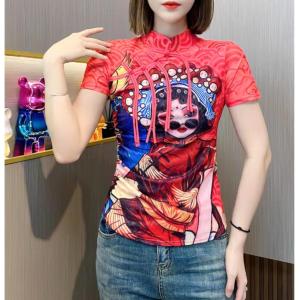 ECLAIRE 003 Blouse Blus Mesh Shortsleeves Cheongsam Imlek CNY Lunar Chinese New Year Import ozzx