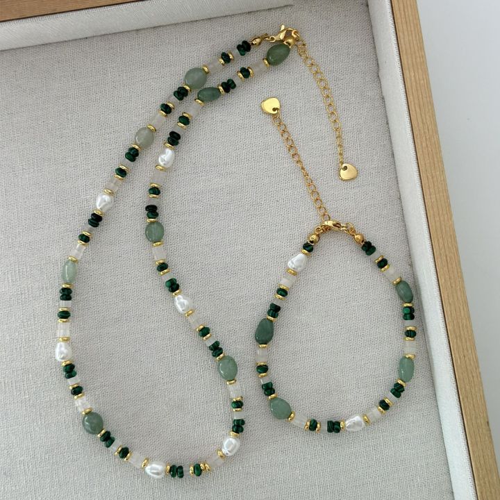 Hợp Thời Trang Tự Nhiên Ngọc Trai Nước Ngọt & Đá Ngọc Trai 14K Vàng Lấp ...